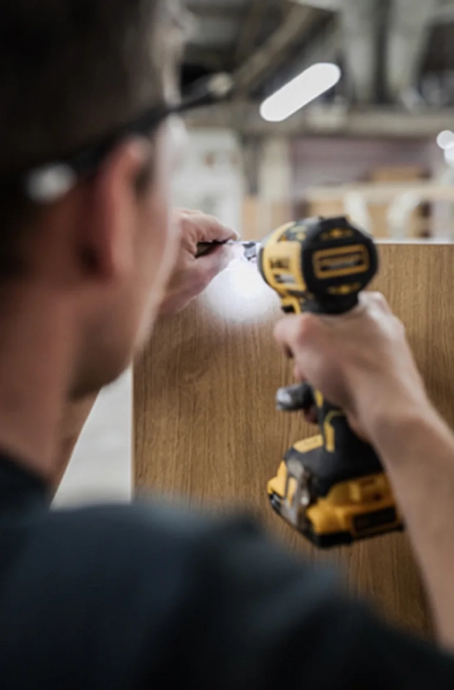Kitchen lifestyle illuminated bespoke kitchen cabinet